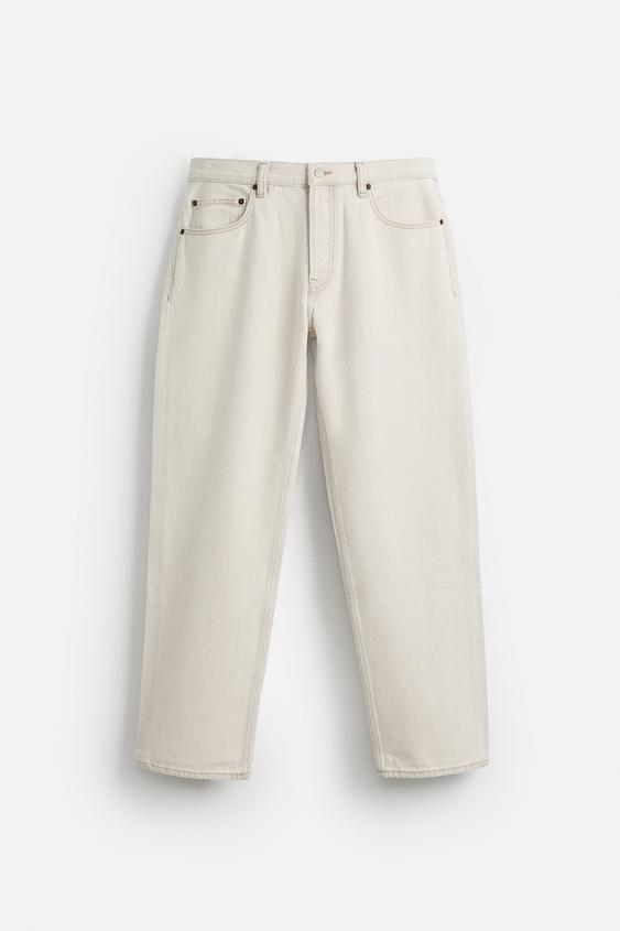 شلوار مردانه زارا REGULAR STRAIGHT-LEG JEANS