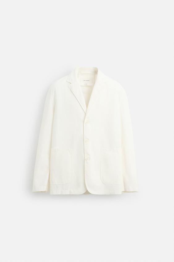 کت مردانه زارا COTTON RELAXED FIT BLAZER