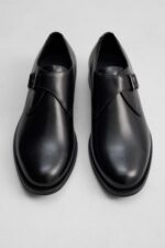 کفش چرم مردانه زارا LEATHER SHOES WITH BUCKLE