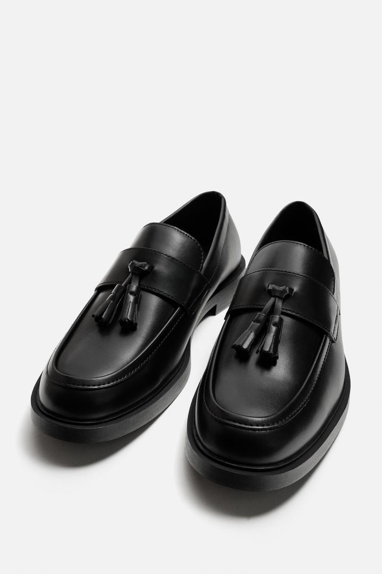 کفش کالج مجلسی مردانه زارا Tassel Dress Loafers کفش کالج مجلسی مردانه زارا tassel dress loafers