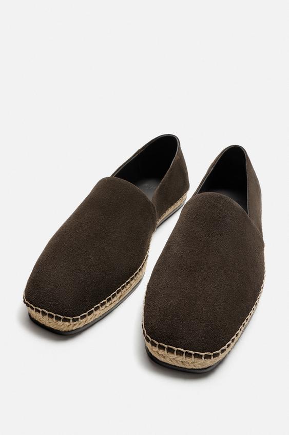 کفش مردانه زارا leather espadrilles limited edition