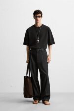 سویشرت مردانه زارا INTERLOCK TEXTURED SWEATSHIRT