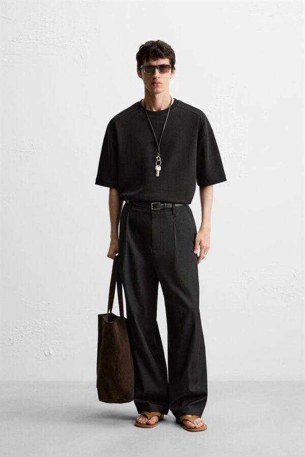 سویشرت مردانه زارا INTERLOCK TEXTURED SWEATSHIRT