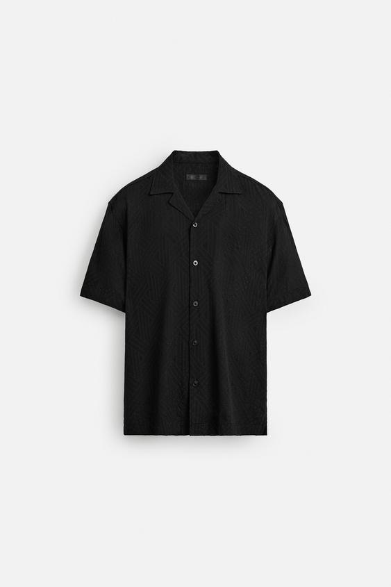 پیراهن مردانه زارا GEOMETRIC JACQUARD SHIRT