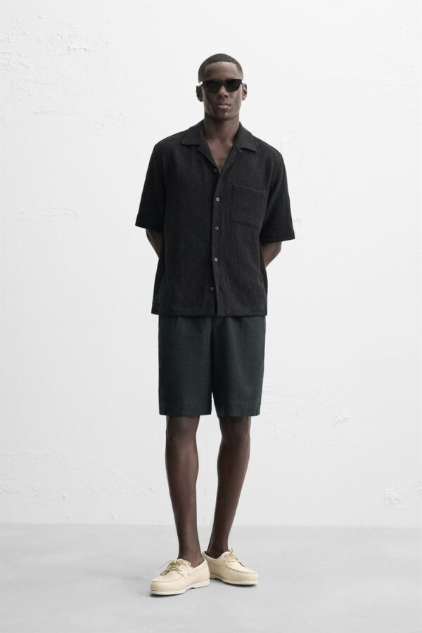 پیراهن مردانه زارا RELAXED FIT JACQUARD SHIRT