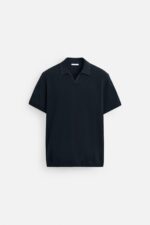 پولوشرت مردانه زارا TEXTURED KNIT POLO SHIRT