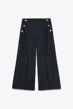 شلوار زنانه زارا BUTTONED CULOTTES