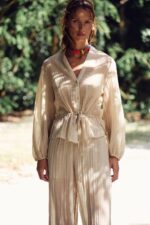 شومیز زنانه زارا SEMI-SHEER CREASED-EFFECT SHIRT