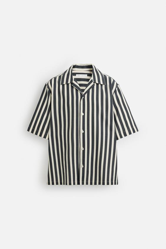 پیراهن مردانه زارا STRIPED TEXTURED SHIRT