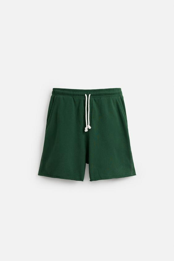 شلوارک مردانه زارا PATCH JOGGER BERMUDA SHORTS