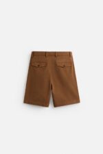 شلوارک مردانه زارا RELAXED FIT PLEATED BERMUDA SHORTS