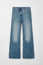 شلوار جین زنانه زارا MID-WAIST WIDE-LEG JEANS KATE MOSS X ZARA