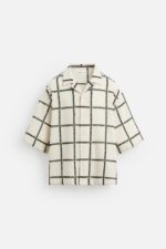 پیراهن مردانه زارا GEOMETRIC EMBROIDERED SHIRT