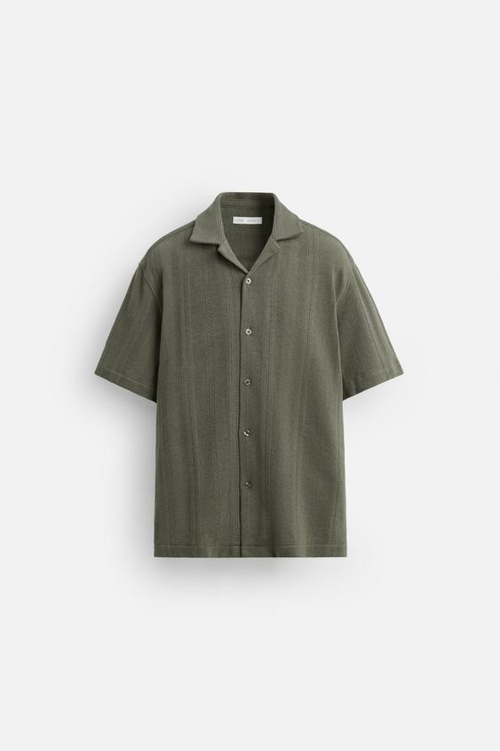پیراهن مردانه زارا TEXTURED JACQUARD SHIRT