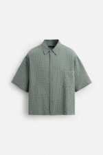 پیراهن مردانه زارا CHECK SEERSUCKER SHIRT