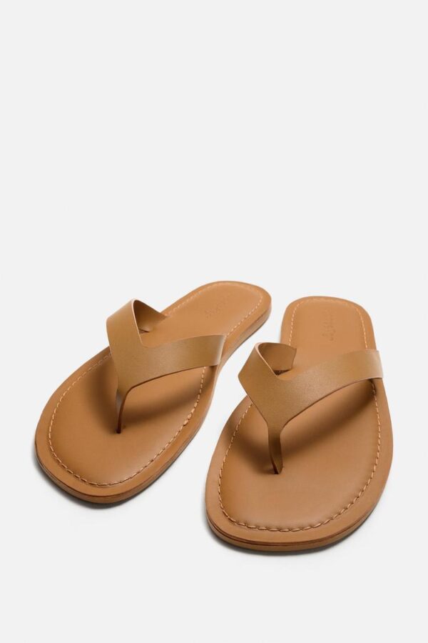 صندل چرم مردانه زارا LEATHER STRAPPY SANDALS