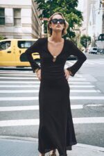 لباس میدی زنانه زارا HARDWARE CROCHET MIDI DRESS