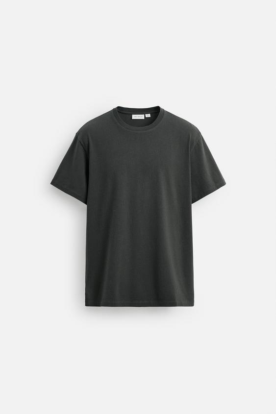تیشرت مردانه زارا WASHED SLIM FIT T-SHIRT