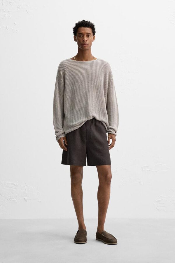 پلیور مردانه زارا HEMP KNIT JUMPER