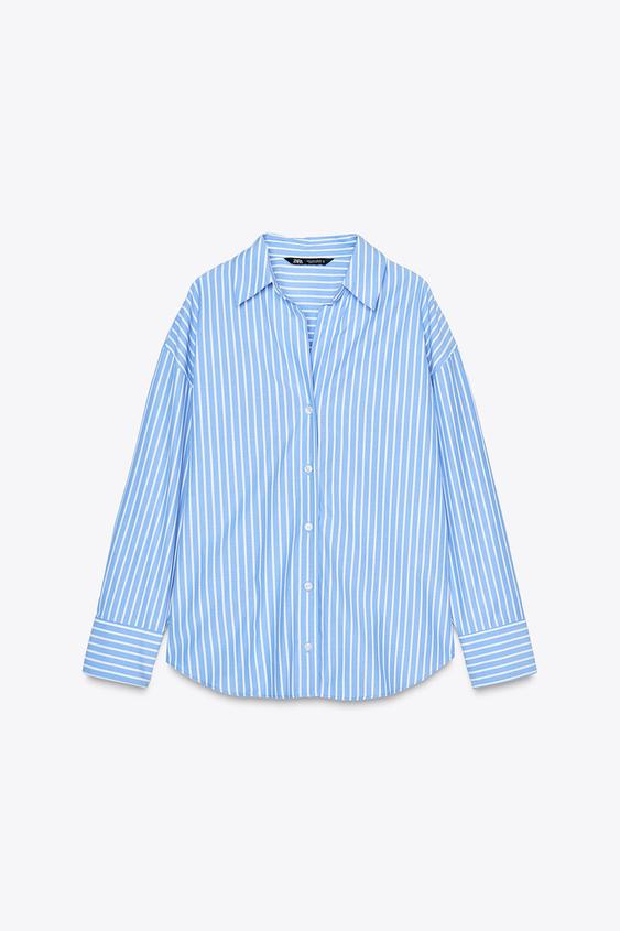 پیراهن زنانه زارا BASIC POPLIN SHIRT