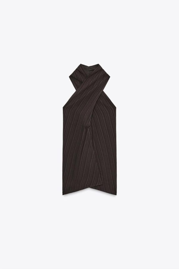 تاپ زنانه زارا STRIPED HALTER TOP