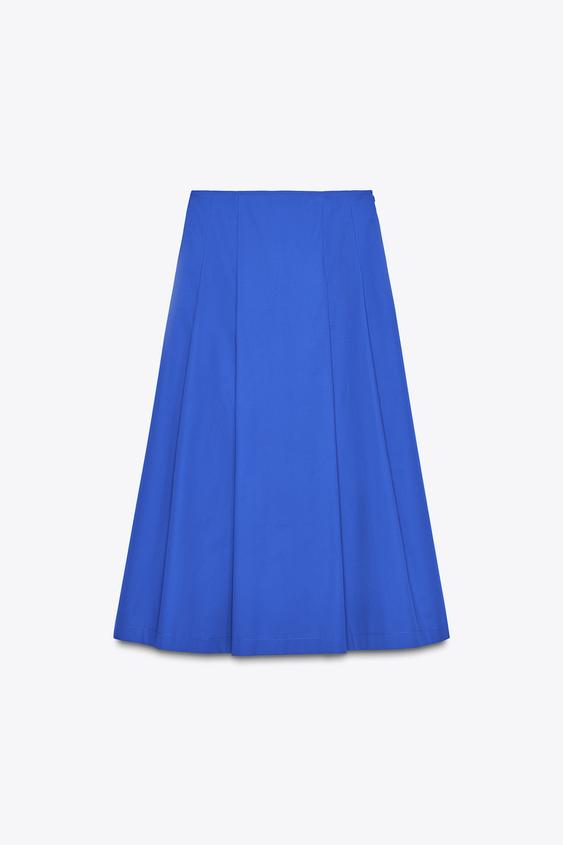 دامن میدی زنانه زارا PLEATED MIDI SKIRT