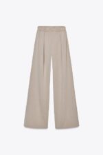 شلوار زنانه زارا WASHED-EFFECT INTERLOCK TROUSERS