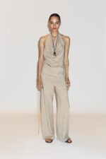 تاپ زنانه زارا DYED EFFECT HALTER TOP