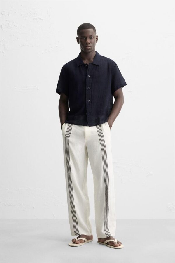 پیراهن مردانه زارا CHECK JACQUARD SHIRT