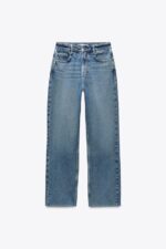 شلوار جین زنانه زارا Z1975 HIGH-RISE STRAIGHT JEANS