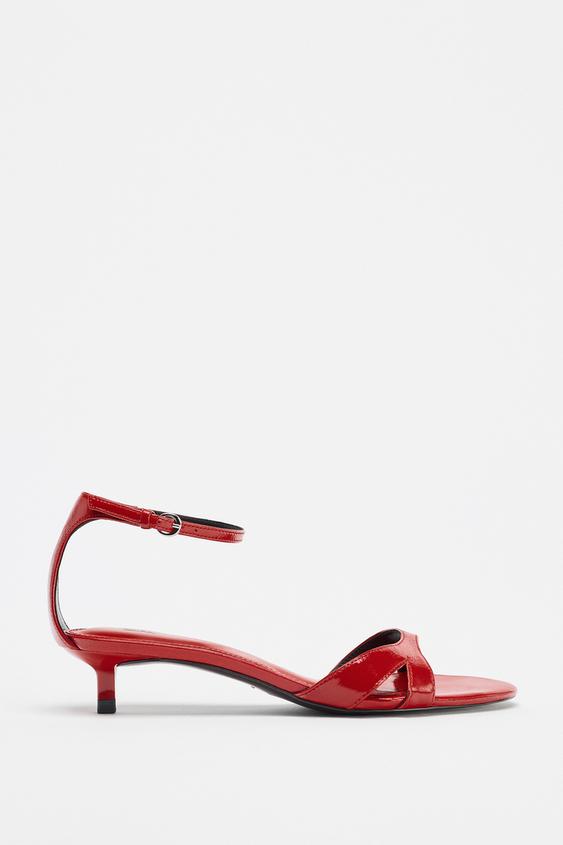 صندل چرم زنانه زارا LEATHER STRAP SANDALS