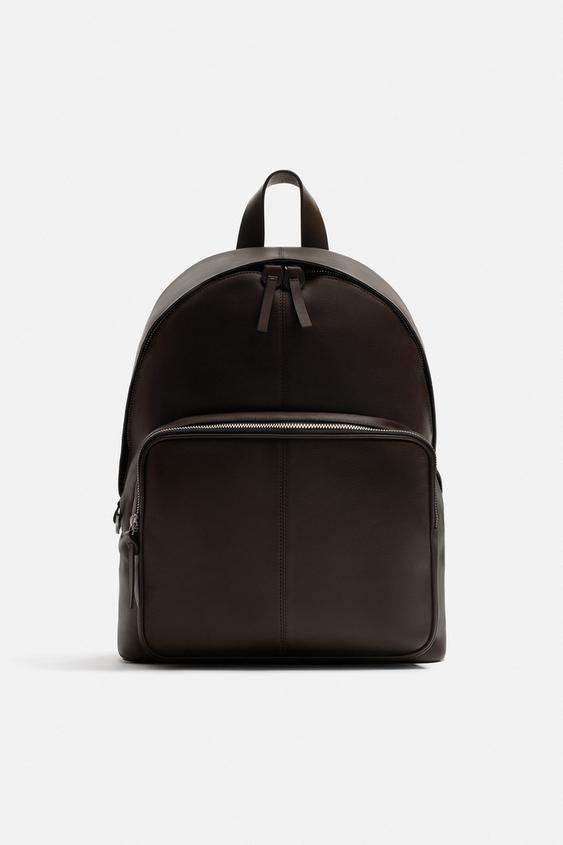 کوله پشتی چرم مردانه زارا LEATHER BACKPACK