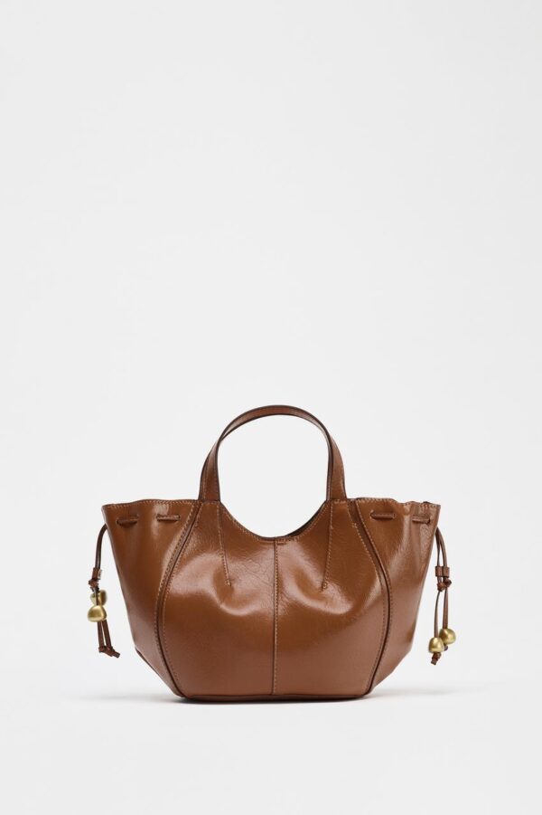 کیف دستی زنانه زارا BEADED STRAP HANDBAG